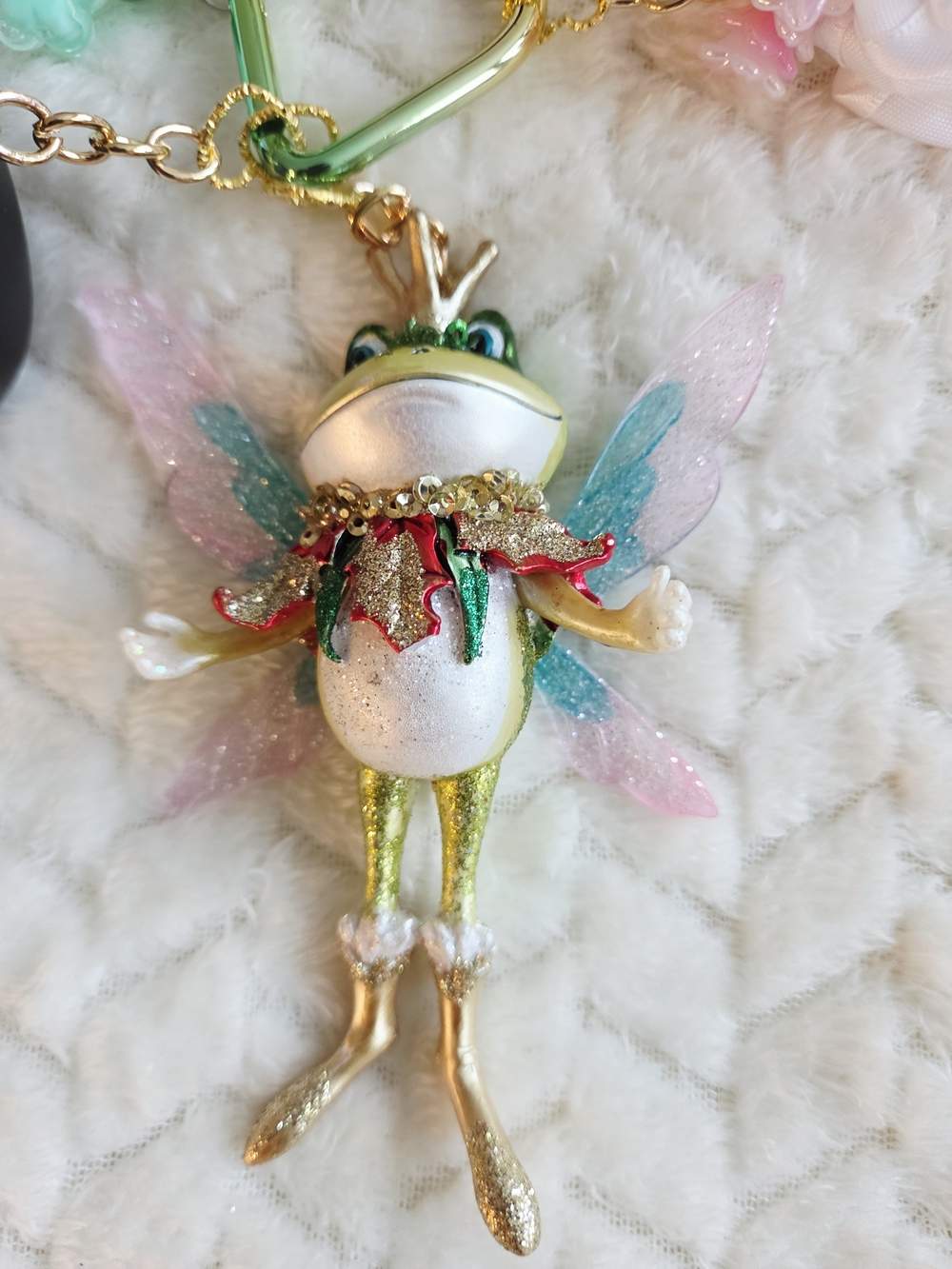Funko Pop Princess Tiana And The Frog Keychain Charm with Pink Bow Bag Charm - Picture 5 of 8